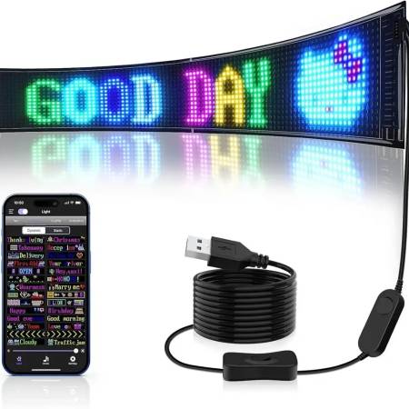 Panel letrero de matriz led con control y bluetooth